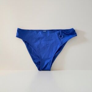 NEW Lise Charmel Jeux d'Anne Swim Bikini Bottom Royal Blue Size XL Ring Detail